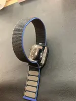 Đồng hồ thông minh Apple Watch SE GPS + Cellular 44mm viền nhôm Xám dây Nylong Đen MYF12VN/A