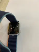 Đồng hồ thông minh Apple Watch SE GPS + Cellular 44mm viền nhôm bạc dây Nylon Xanh MYEW2VN/A