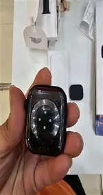 Đồng hồ thông minh Apple Watch Series 8 45mm GPS viền nhôm đen dây cao su MNP13VN/A