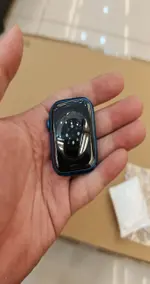 Đồng hồ thông minh Apple Watch Series 7 GPS 45mm viền nhôm xanh MKN83VN/A