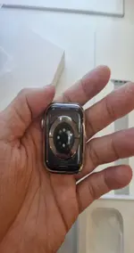 Đồng hồ thông minh Apple Watch Series 8 45mm GPS + Cellular viền thép bạc dây Milanese MNKJ3VN/A