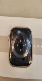 Đồng hồ thông minh Apple Watch Series 8 45mm GPS viền nhôm vàng dây cao su MNP23VN/A