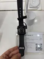 Đồng hồ Apple Watch Series 10 GPS 46mm Viền Nhôm Đen Bóng Dây Cao Su S/M Demo 3N496PA/A
