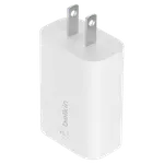 Adapter sạc nhanh 1 cổng Belkin 25W USB-C chuẩn PD/PPS Trắng
