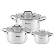 Bộ 3 nồi inox 5 đáy Nagakawa NAG1360