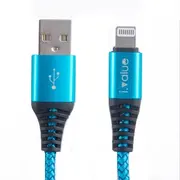 Cáp Lightning 2m ivalue Fishtail Xanh dương