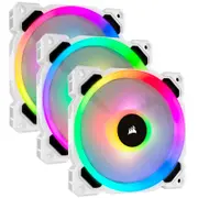 Bộ 3 quạt máy tính Corsair LL120PRO Trắng RGB - kèm Lighting Node