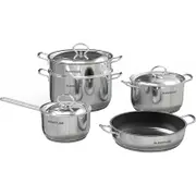 Bộ 4 nồi chảo inox 5 đáy Sunhouse SHG995