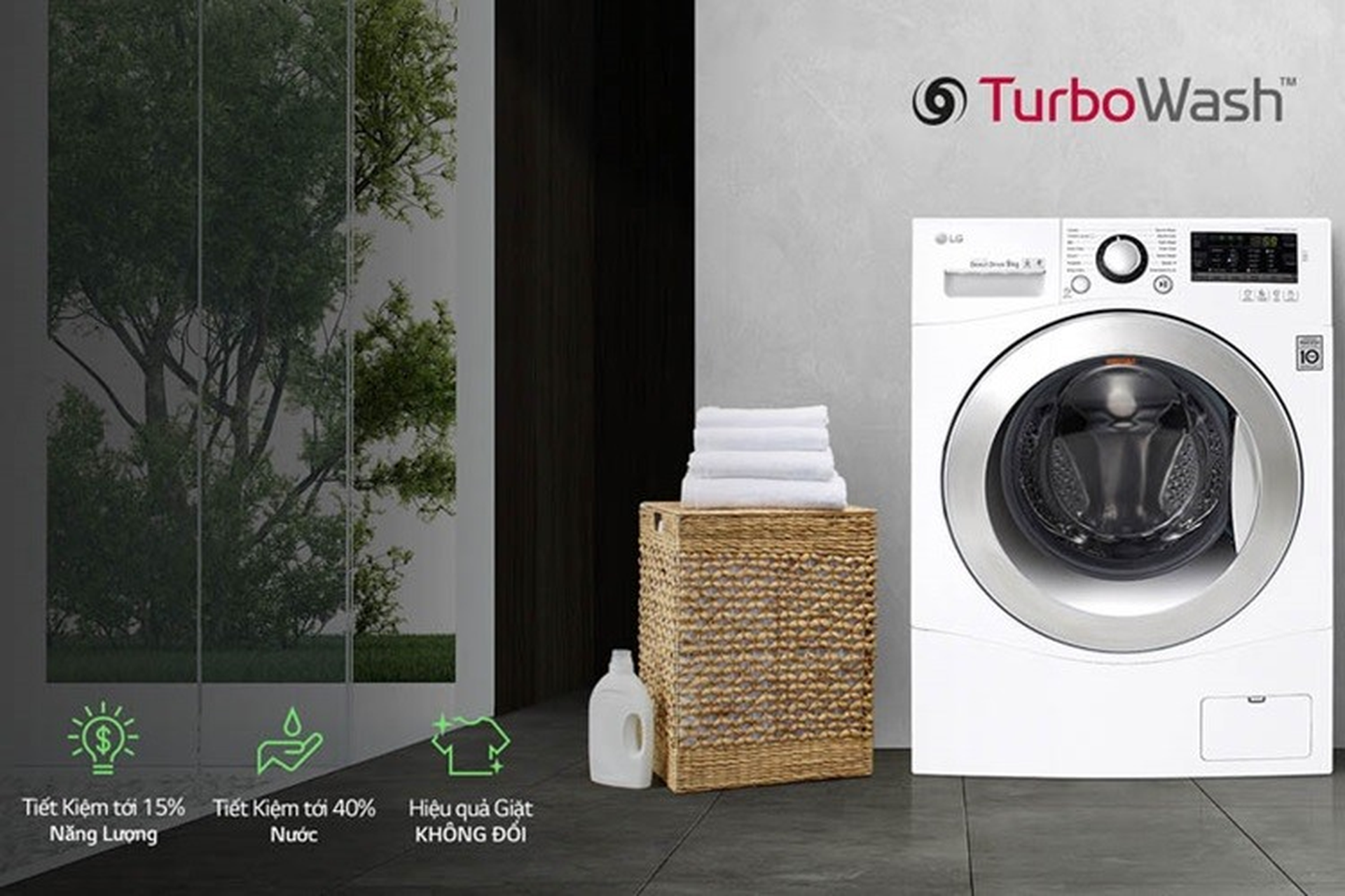 TurboWash là gì? Tìm hiểu công nghệ TurboWash trên máy giặt LG