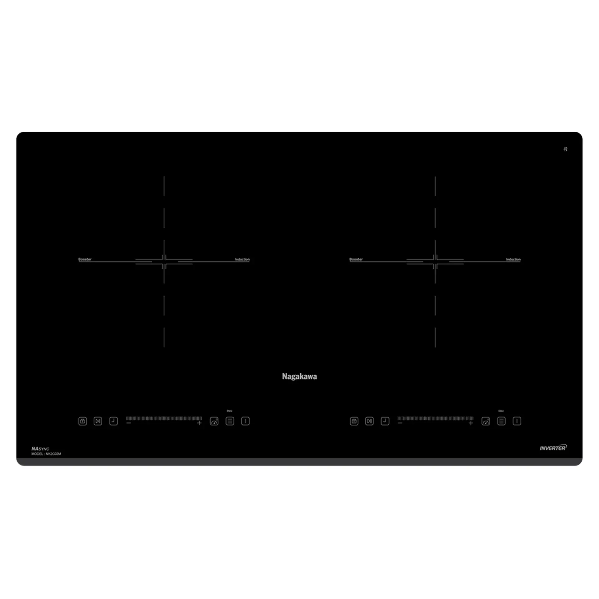Bếp điện từ đôi Nagakawa NK2C02M