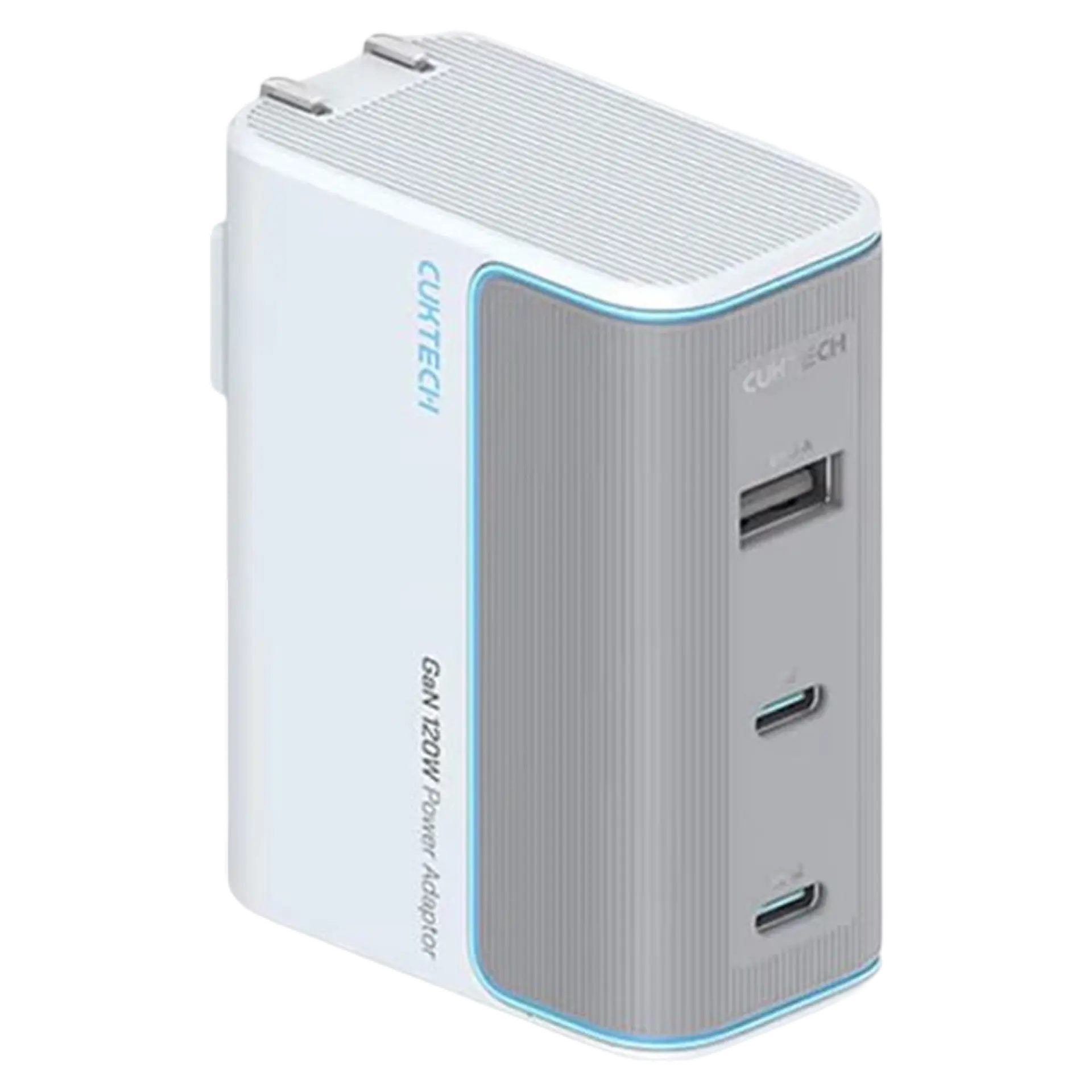 Củ sạc nhanh 3 cổng 100W (2 USB-C + USB-A) GaN AD1003 Cuktech