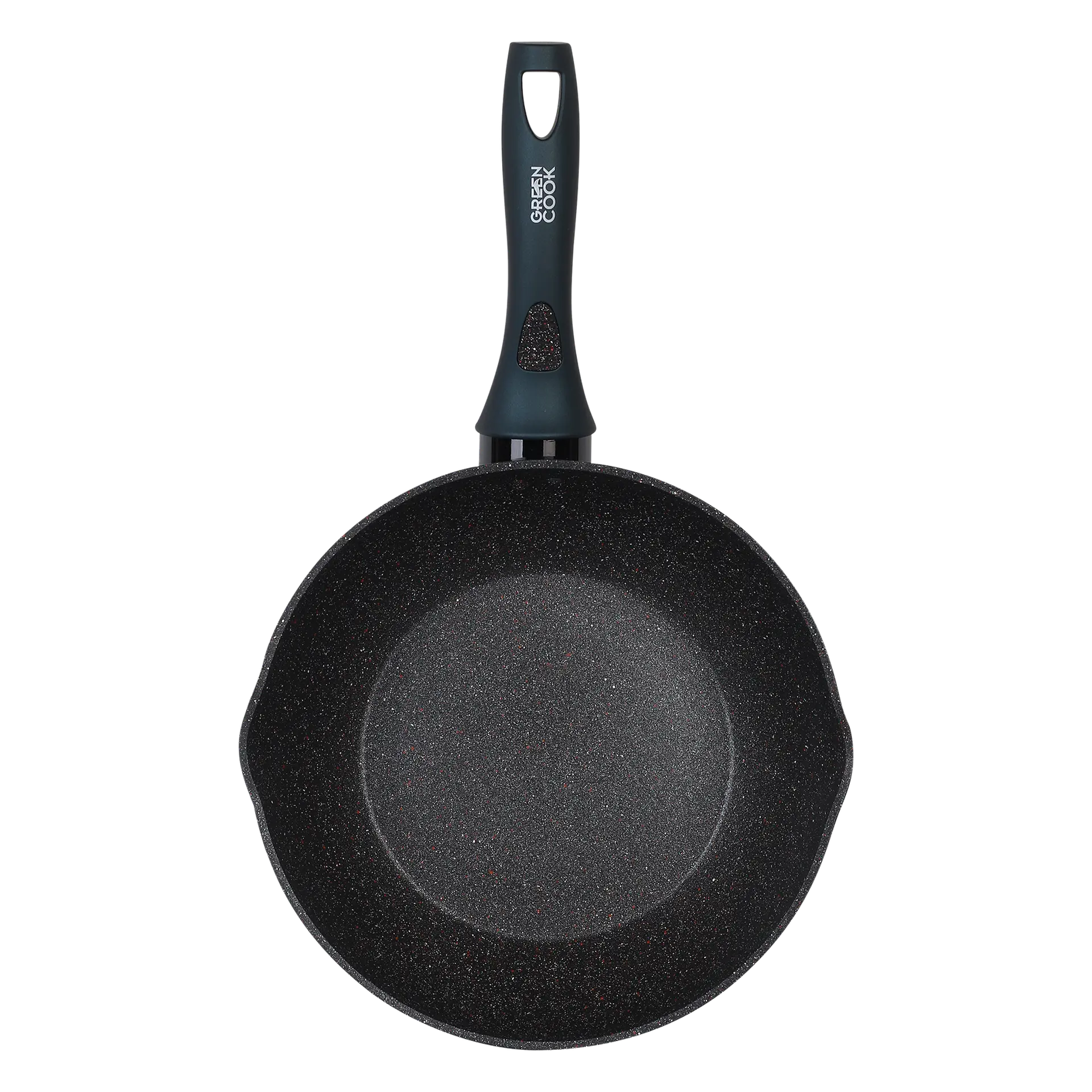 Chảo nhôm sâu lòng chống dính đáy từ Green Cook GCP2511-24IHD 24cm