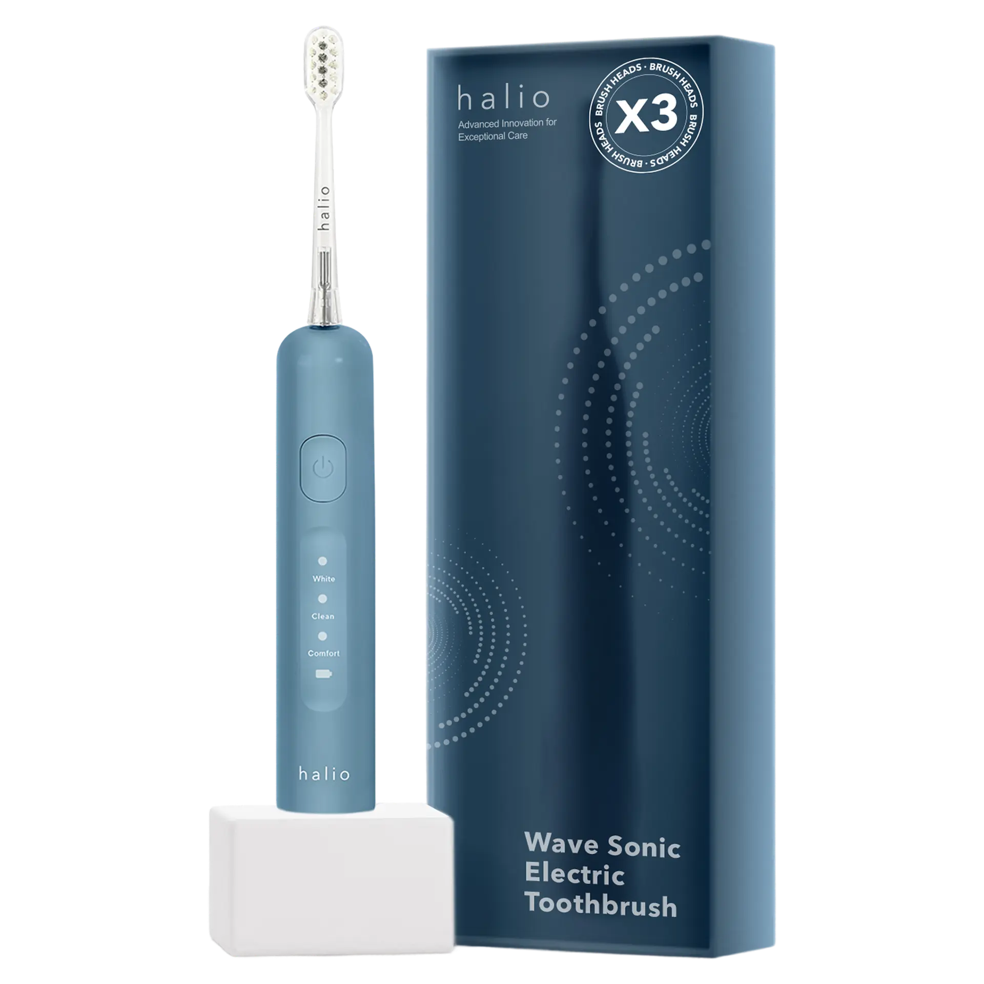 Bàn chải điện Halio Wave Sonic Smoky Sky