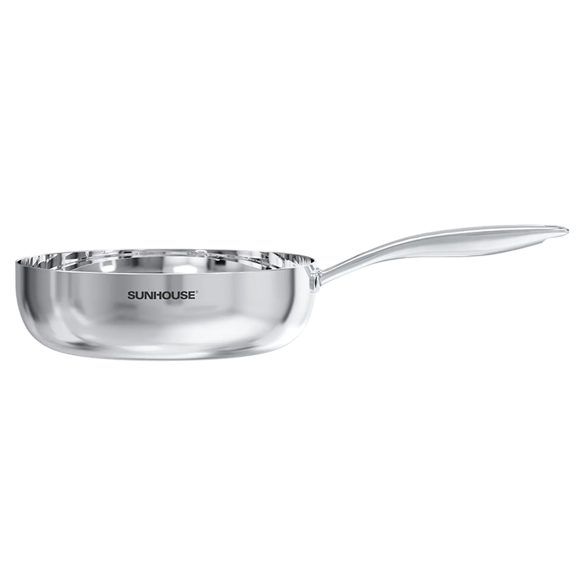 Chảo Inox sâu lòng 3 lớp Sunhouse Healthy IN26M11 26cm