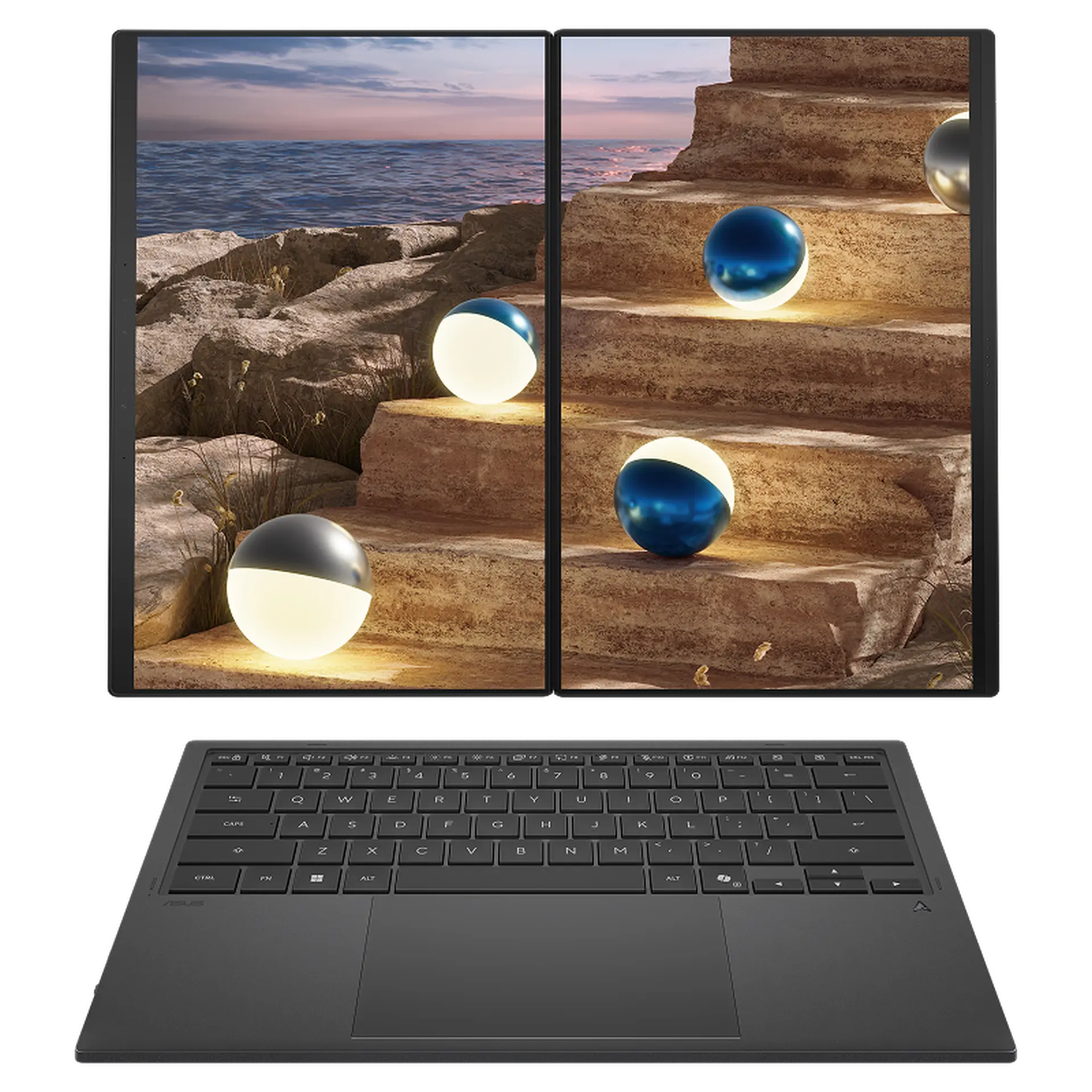 Laptop Asus Zenbook Duo UX8407AA-SN138WS Core Ultra X9 388H/32GB/1TB/14"OLED/Touch/Pen/Win11/Office HS24/M365