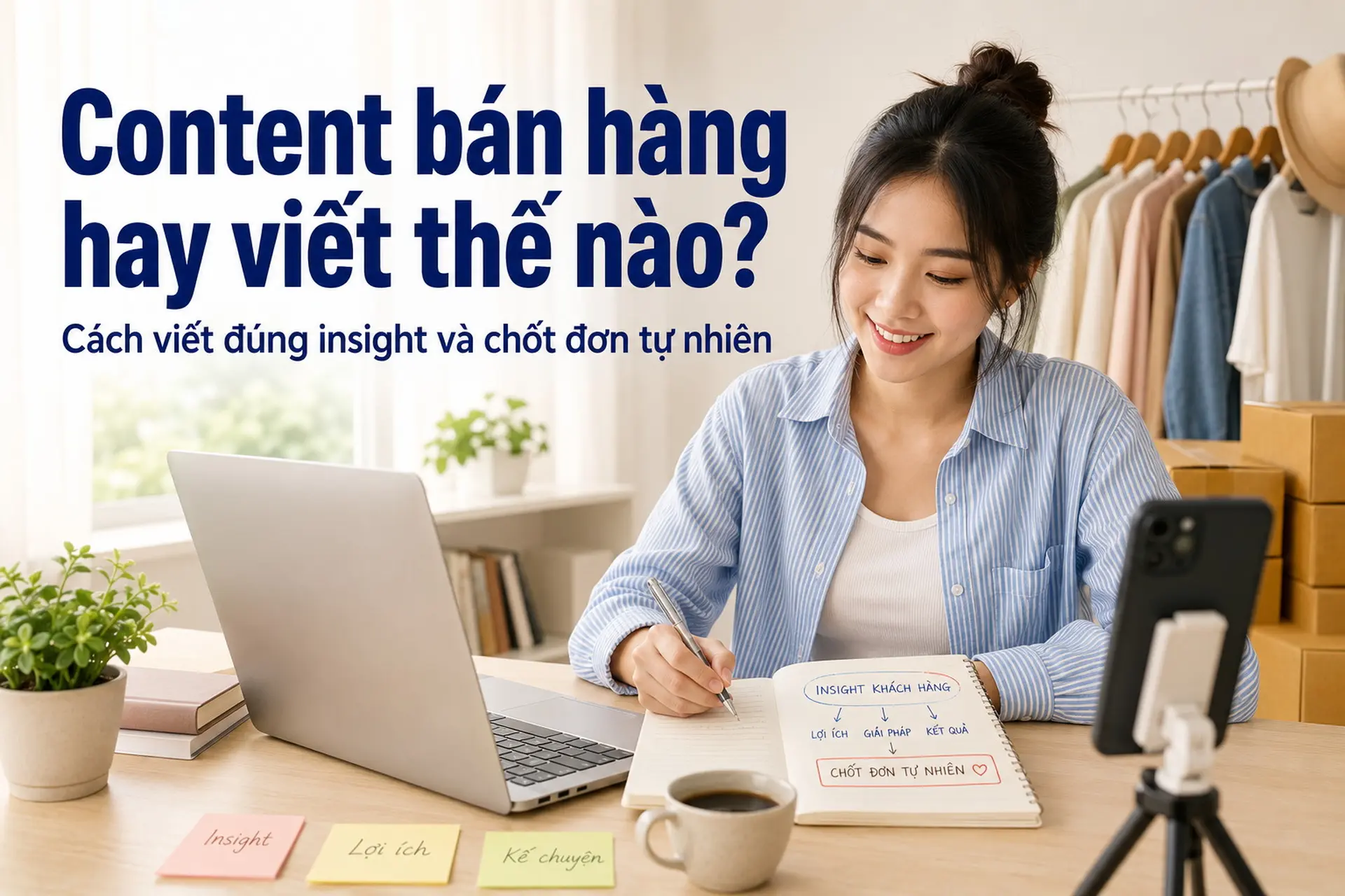 Content bán hàng hay viết thế nào? Cách viết đúng insight và chốt đơn tự nhiên