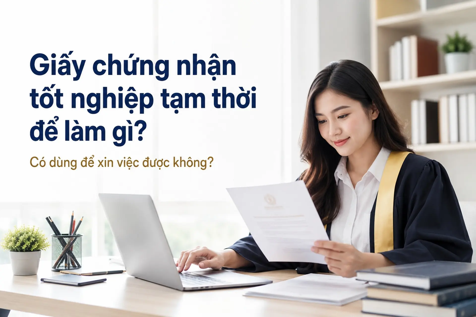 Giấy chứng nhận tốt nghiệp tạm thời để làm gì? Có dùng để xin việc được không?