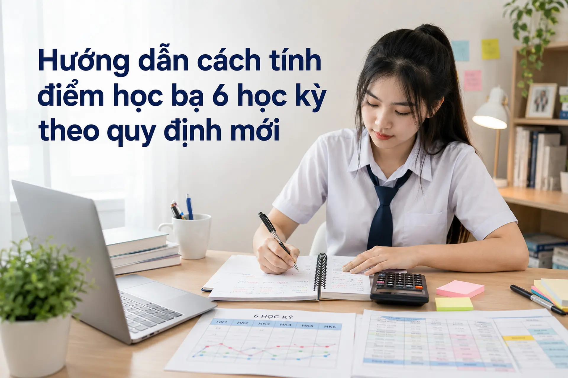 Hướng dẫn cách tính điểm học bạ 6 học kỳ theo quy định mới