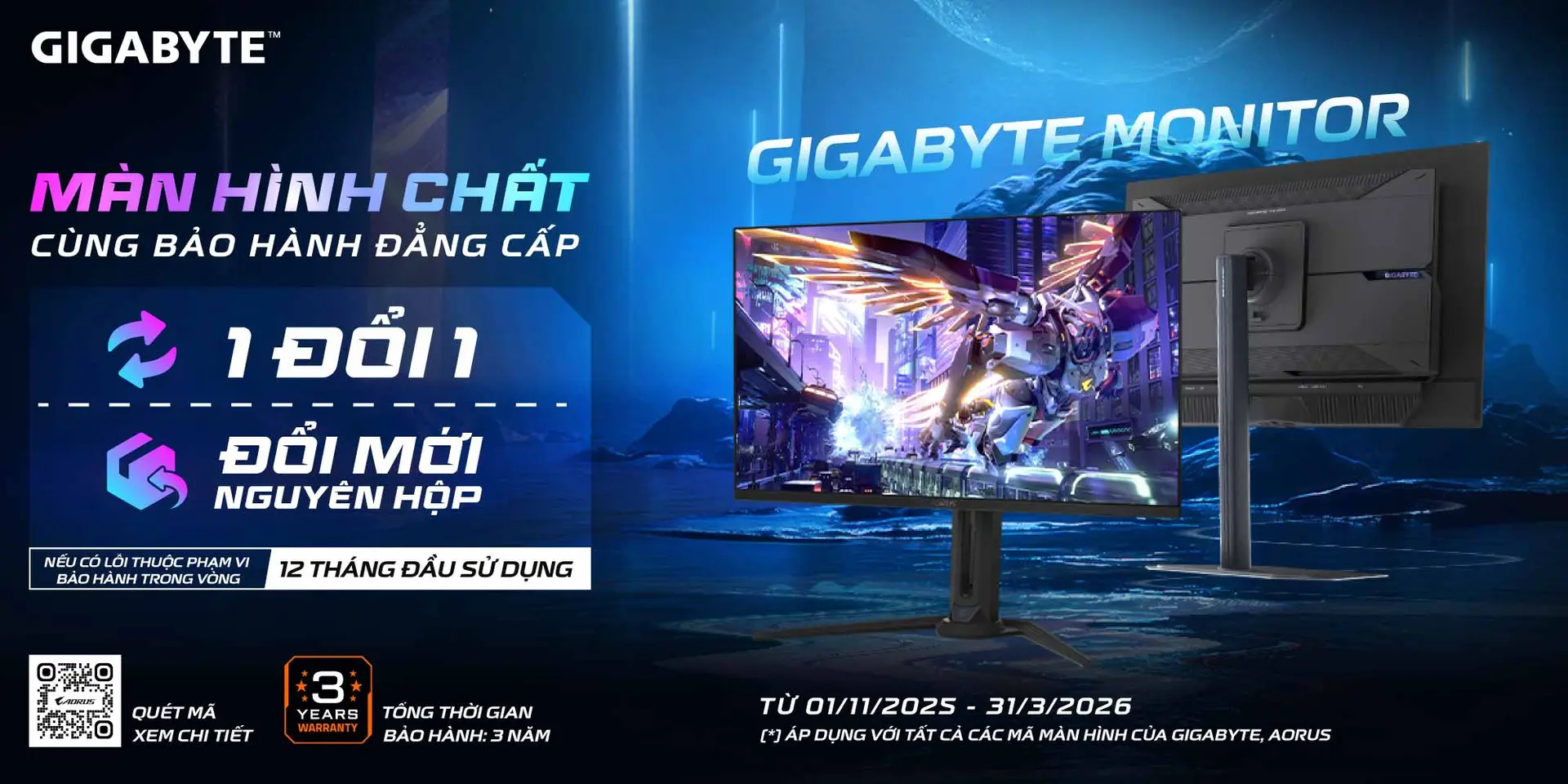 GIGABYTE - Màn hình chất, bảo hành đẳng cấp