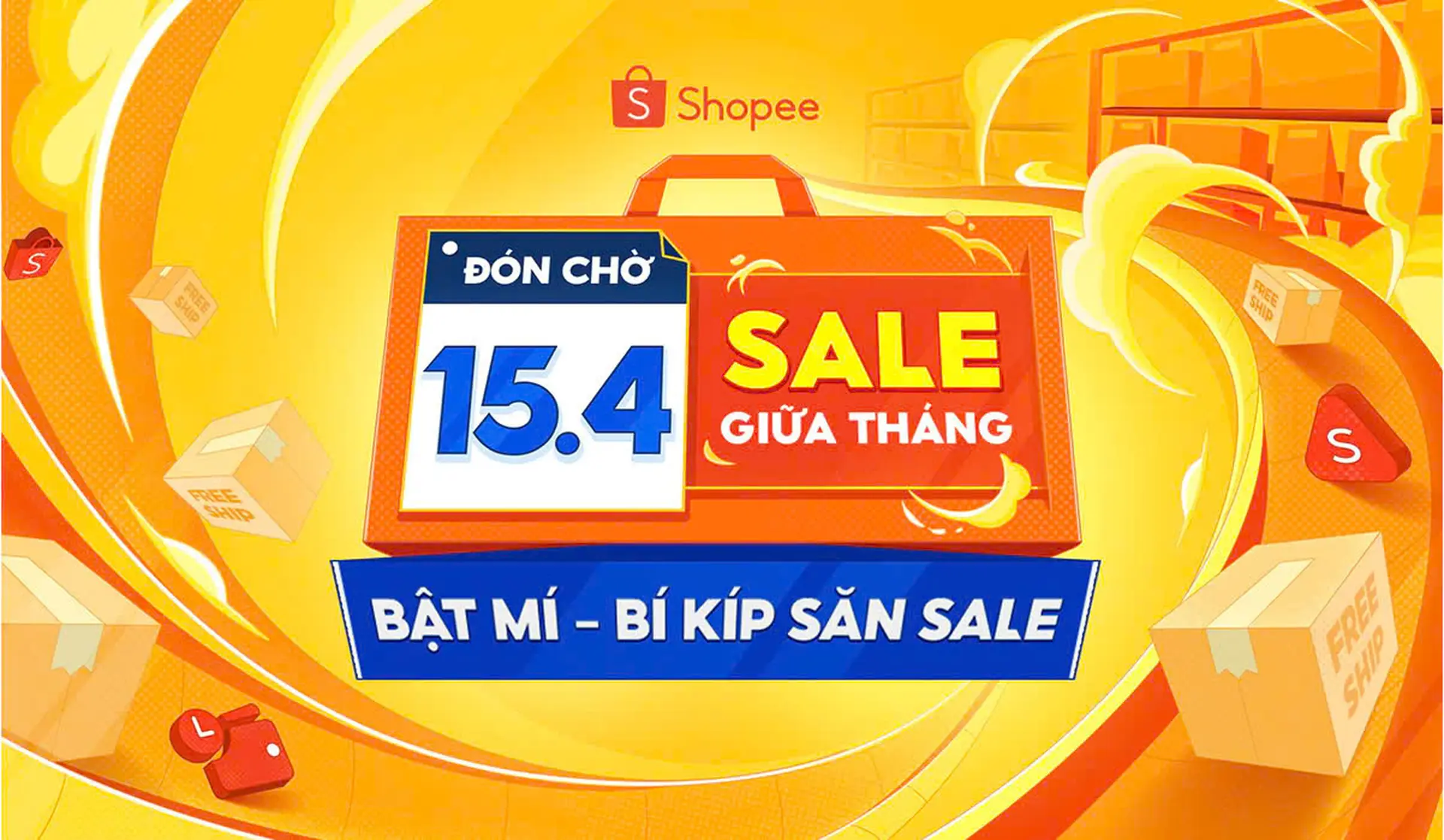 15/04 - Sale giữa tháng, săn ngay hàng ngàn voucher hấp dẫn trên gian hàng Shopee của FPT Shop