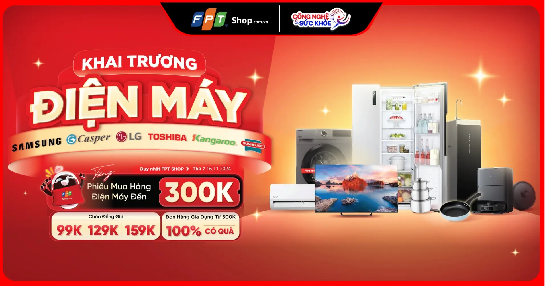 Tưng bừng khai trương Điện máy FPT Shop: Mua sắm thả ga, quà tặng ngập tràn