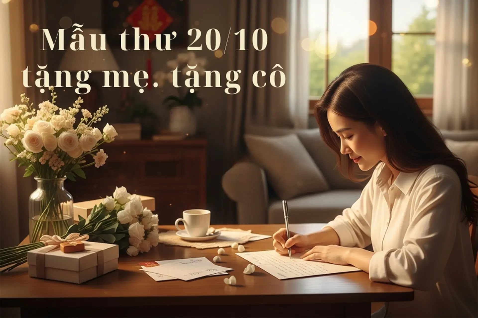 Những mẫu thư 20/10 tặng mẹ, tặng cô ngắn gọn 2025 đầy cảm xúc và ý nghĩa