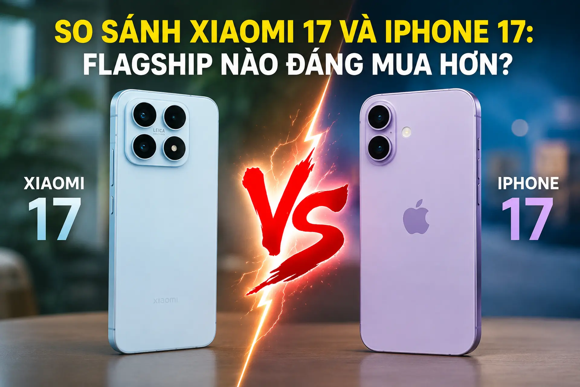 So sánh Xiaomi 17 và iPhone 17: Flagship nào đáng mua hơn?
