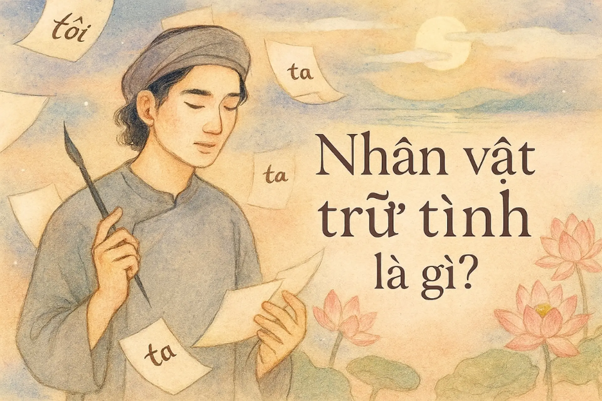 Nhân vật trữ tình là gì? Giải mã "linh hồn" cảm xúc trong các tác phẩm văn học