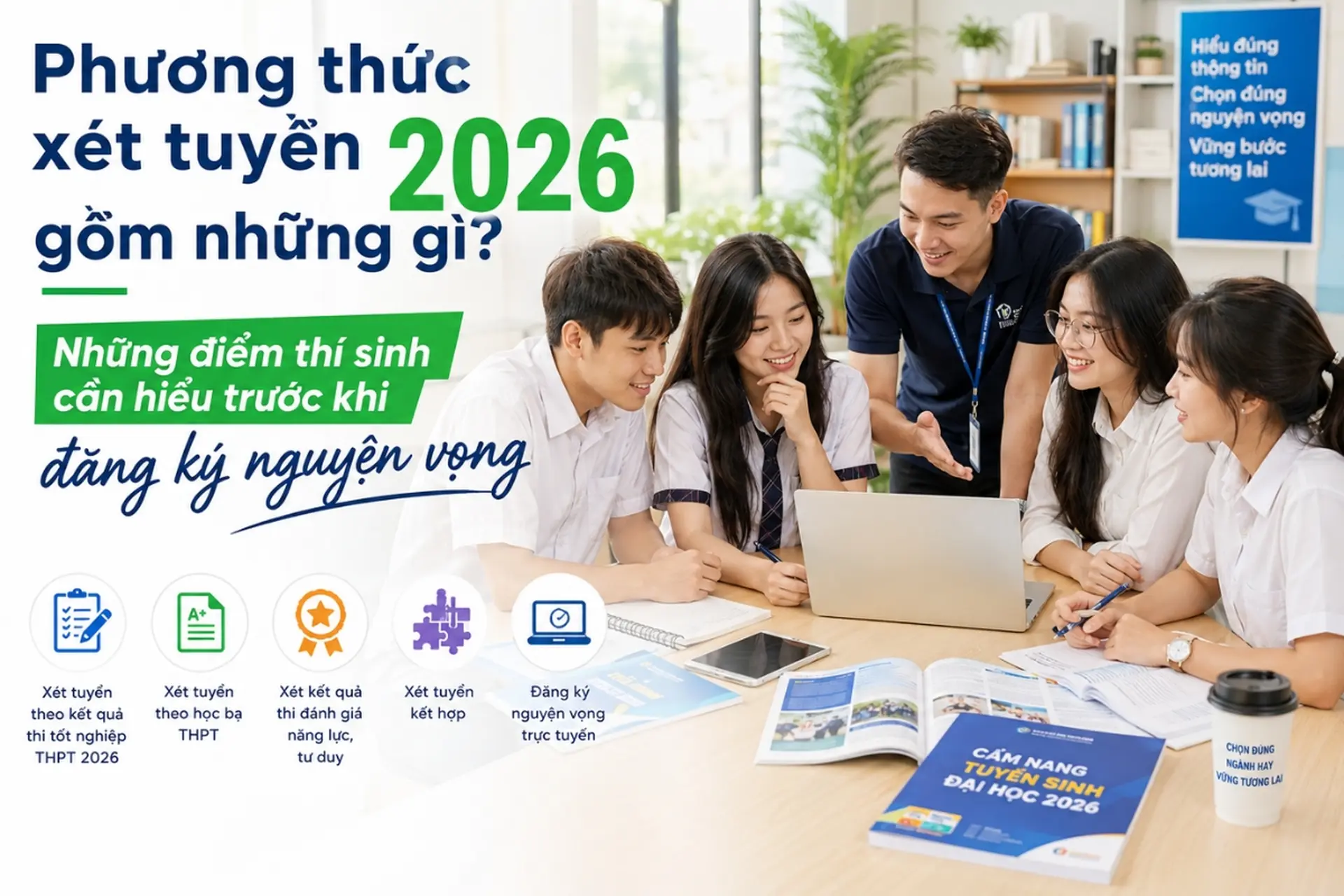 Phương thức xét tuyển 2026 gồm những gì? Những điểm thí sinh cần hiểu trước khi đăng ký nguyện vọng