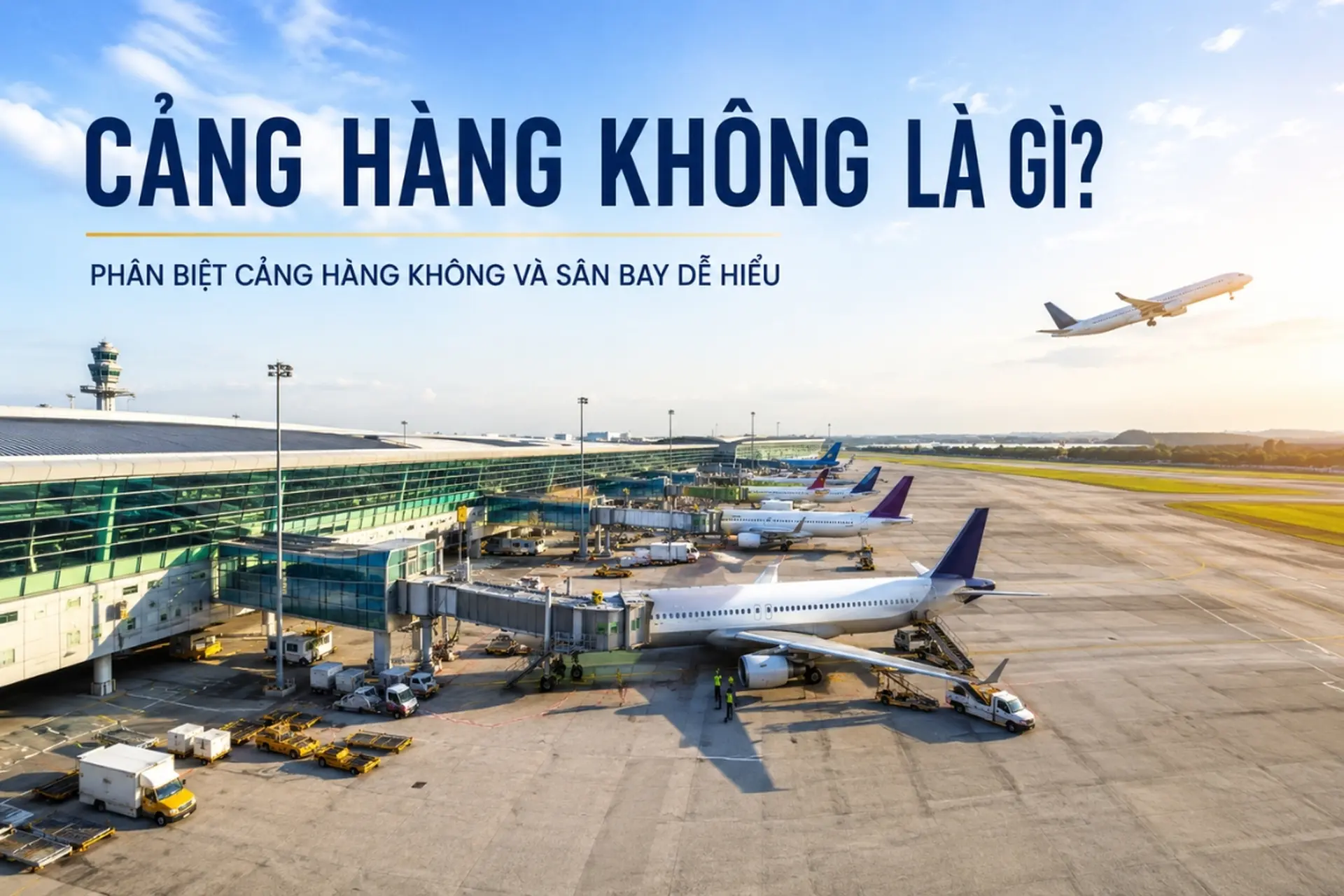 Cảng hàng không là gì? Phân biệt cảng hàng không và sân bay dễ hiểu