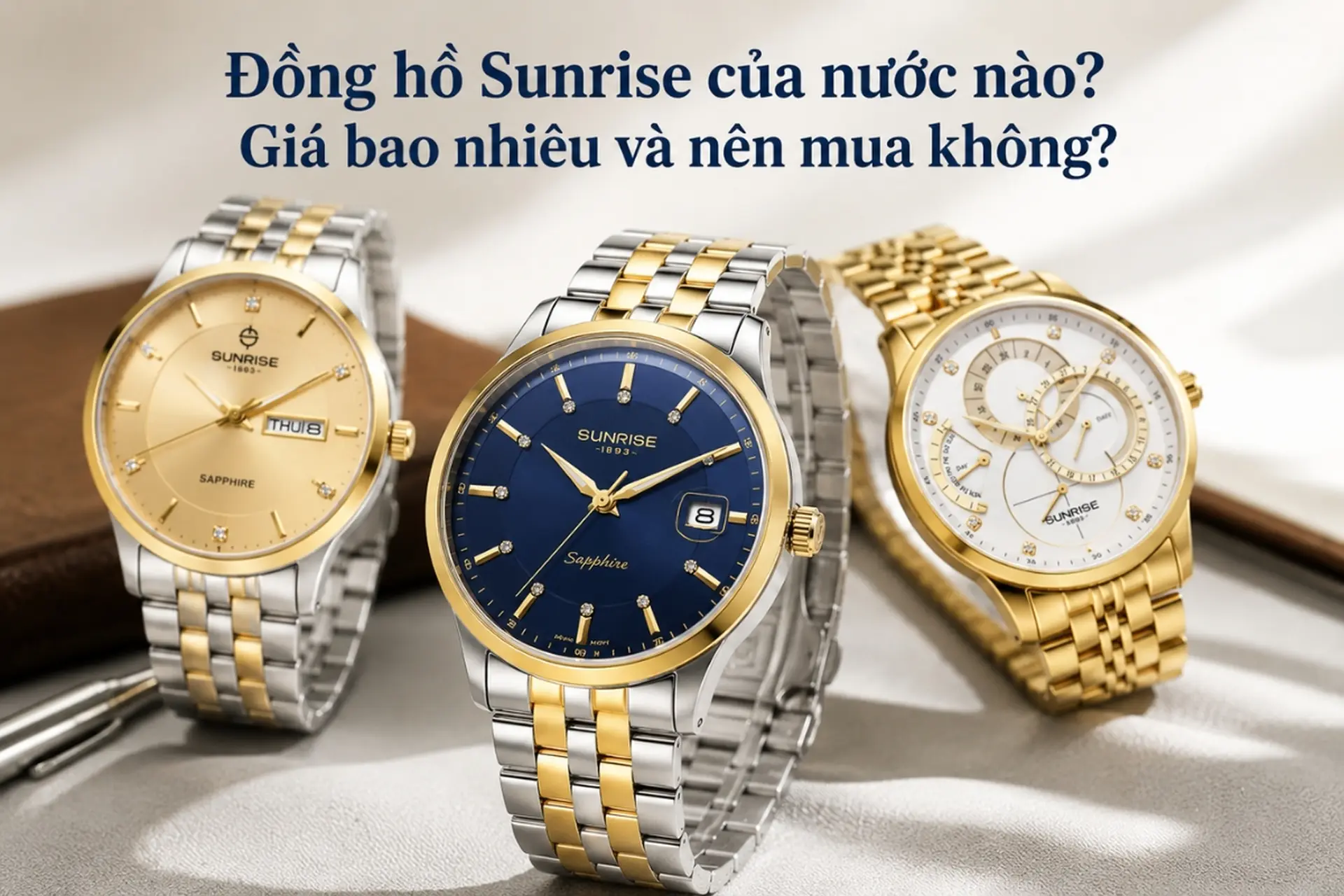 Đồng hồ Sunrise của nước nào? Giá bao nhiêu và nên mua không?