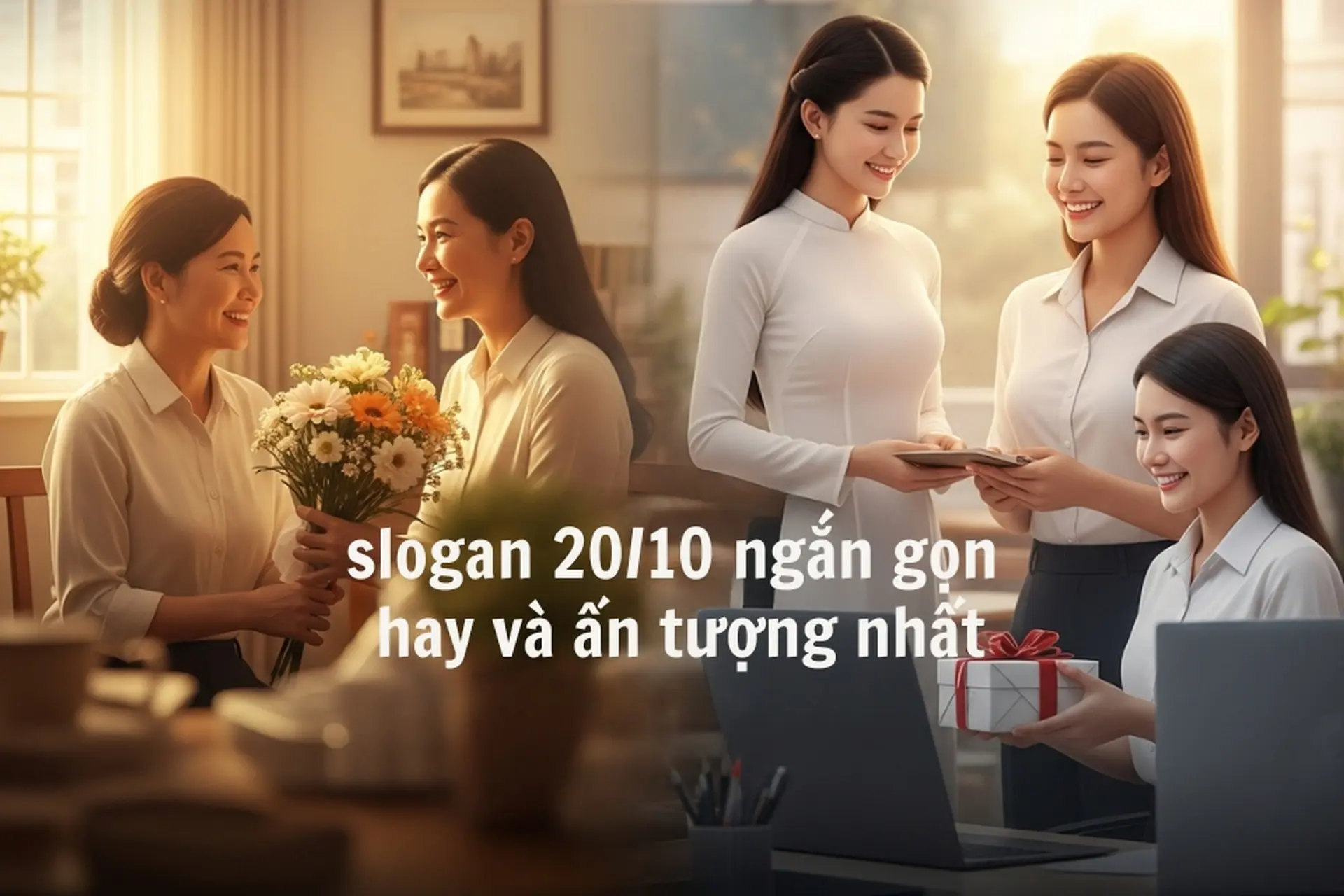 Tổng hợp 20+ slogan 20/10 ngắn gọn 2025 hay và ấn tượng nhất