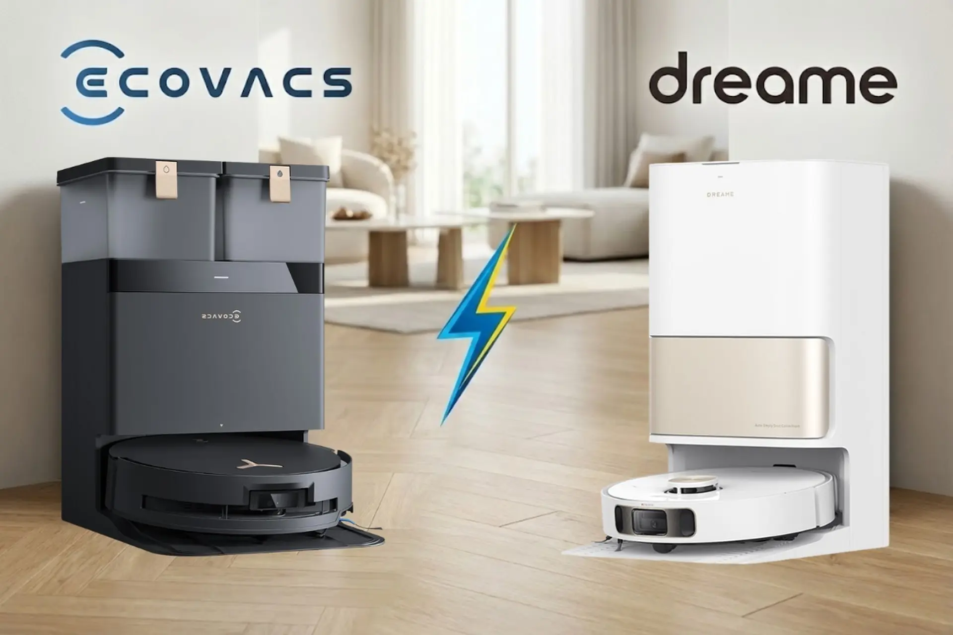 So sánh robot hút bụi Ecovacs và Dreame: Chọn thương hiệu nào cho gia đình hiện đại?