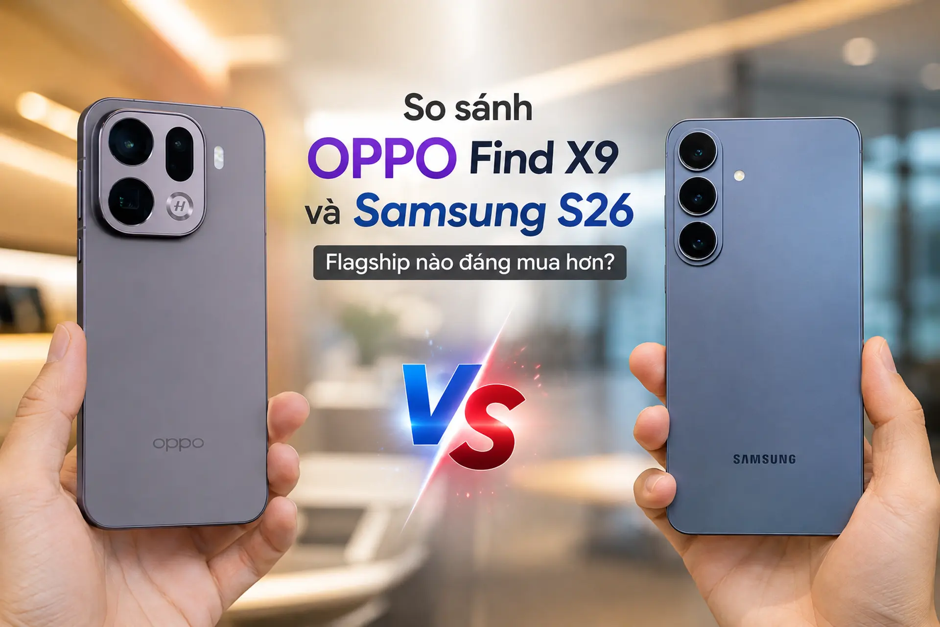 So sánh OPPO Find X9 và Samsung S26: Flagship nào đáng mua hơn?