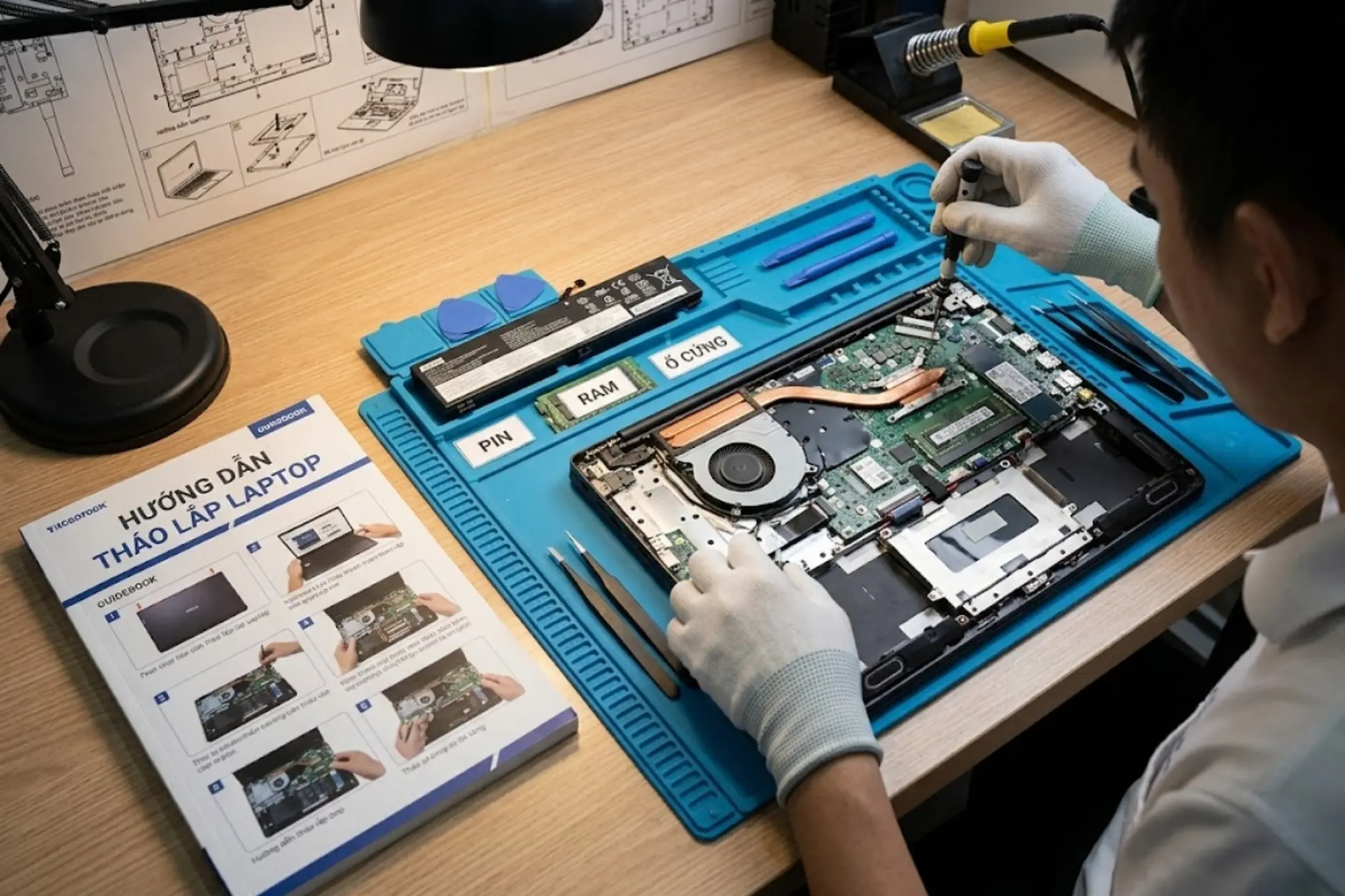 Hướng dẫn tháo lắp laptop lần đầu đúng cách, tự vệ sinh và nâng cấp mà không cần mang ra tiệm