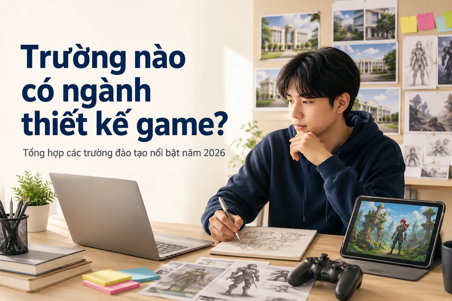 Trường nào có ngành thiết kế game? Tổng hợp các trường đào tạo nổi bật năm 2026