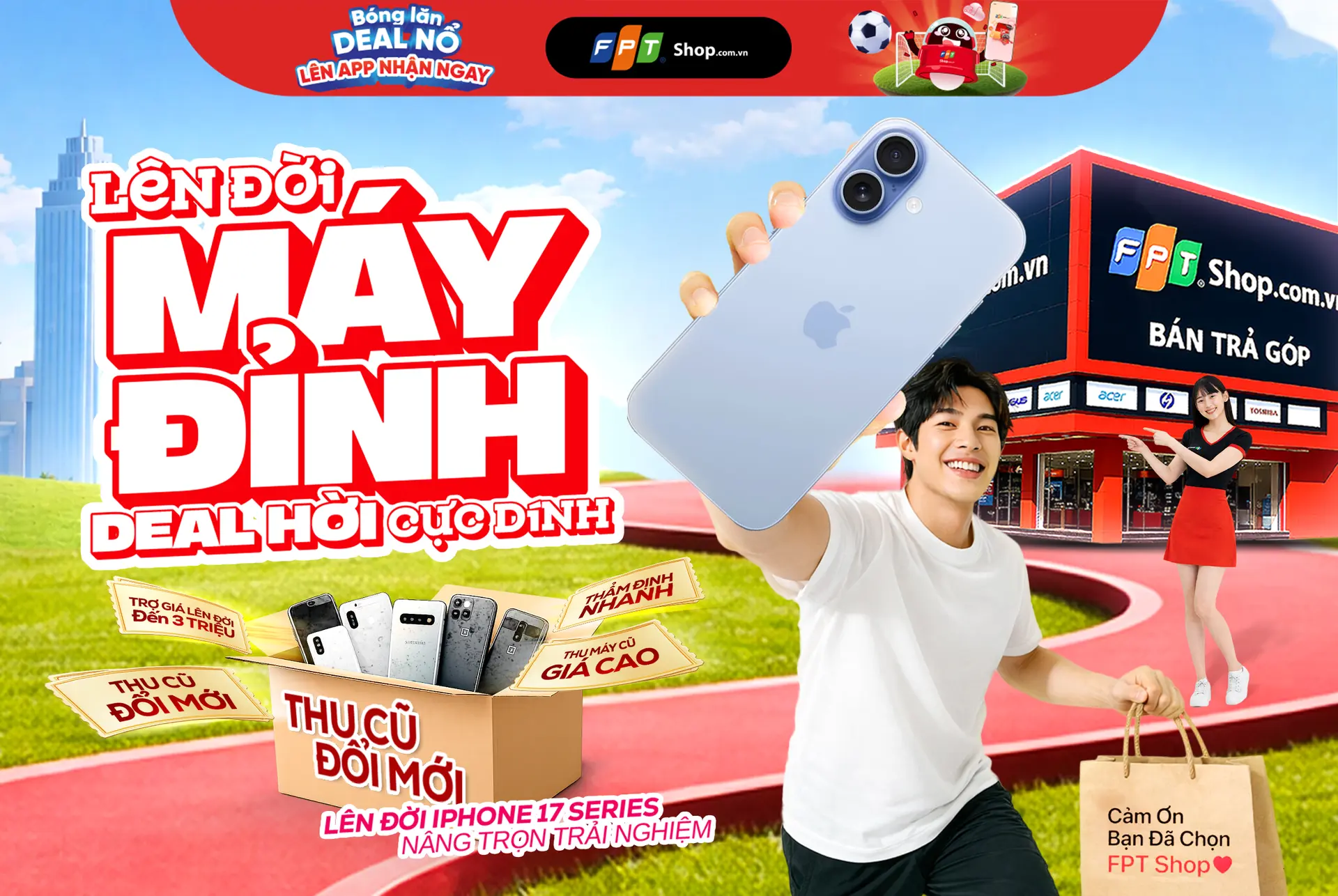 FPT Shop cam kết thu cũ iPhone giá tốt - Chênh là bù ngay