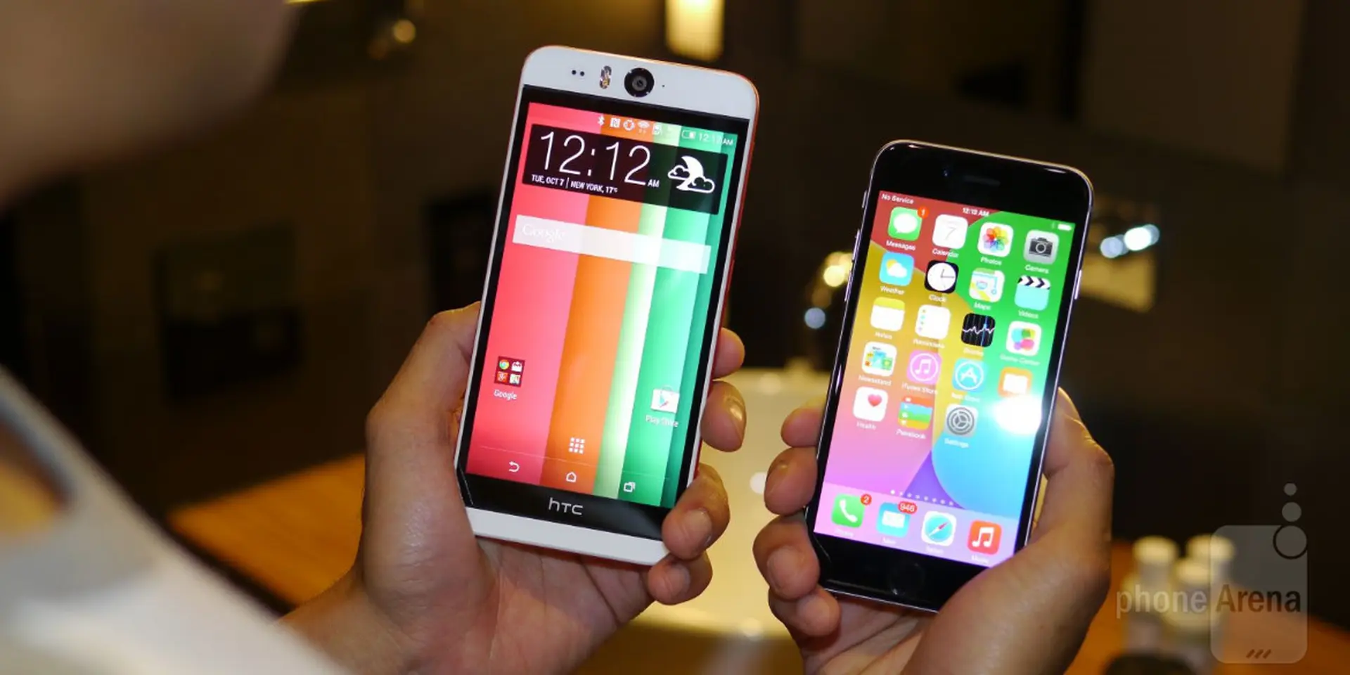 So sánh HTC Desire Eye với iPhone 6