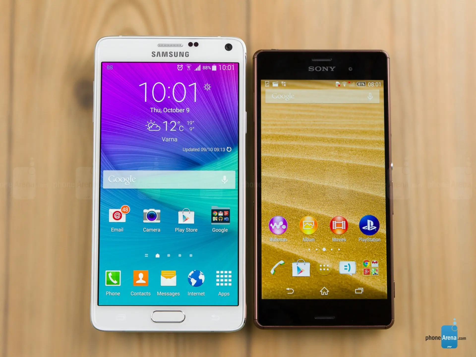 Samsung Galaxy Note 4 và Sony Xperia Z3: cuộc đụng độ khốc liệt