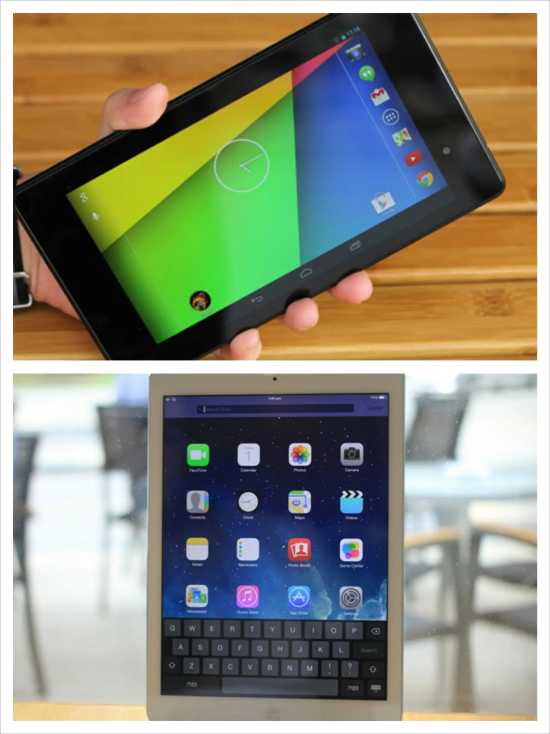 So sánh iPad Air và Google Nexus 7
