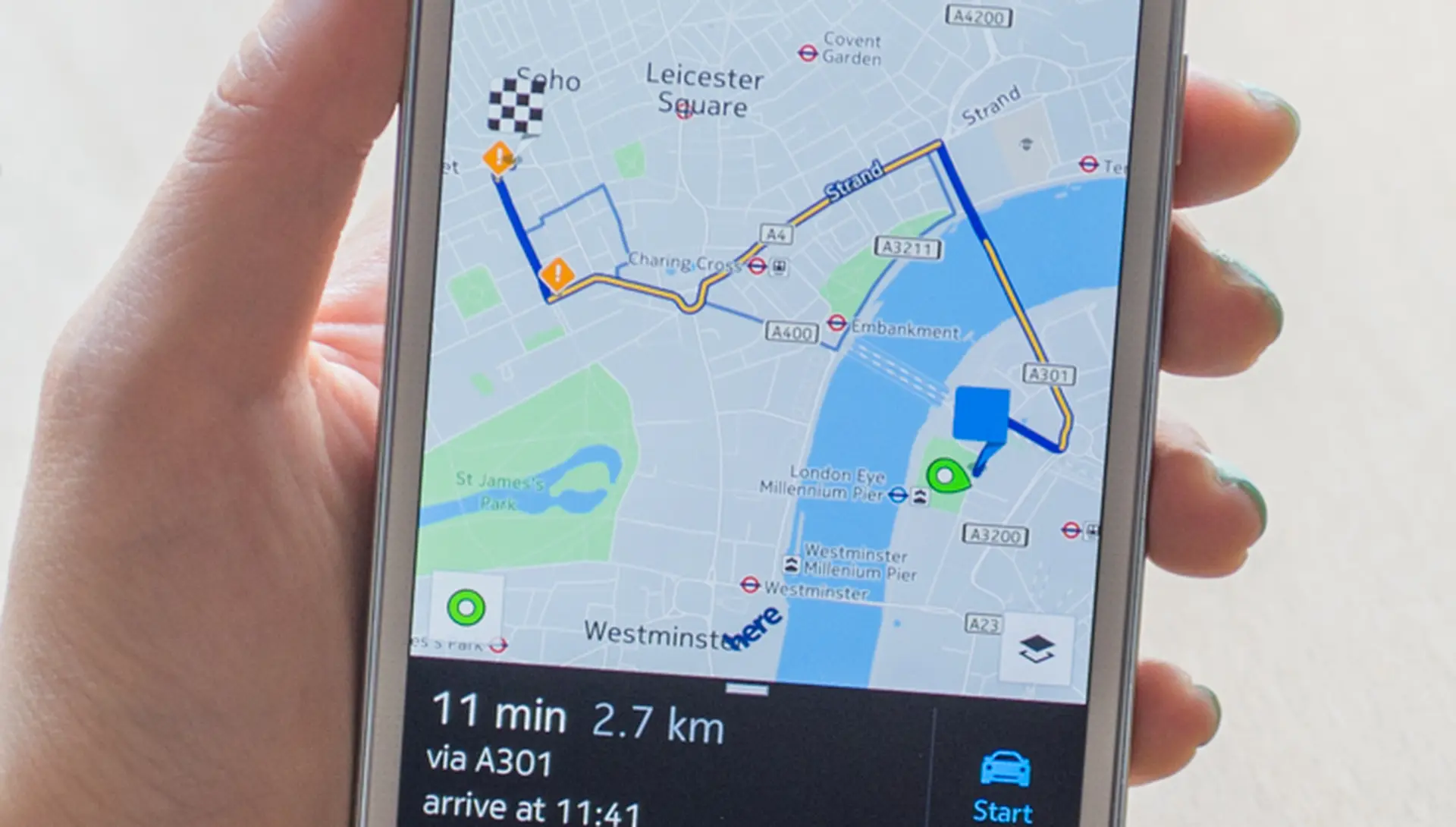 Here Maps cho Android đã hỗ trợ chỉ đường bằng giọng nói tiếng Việt
