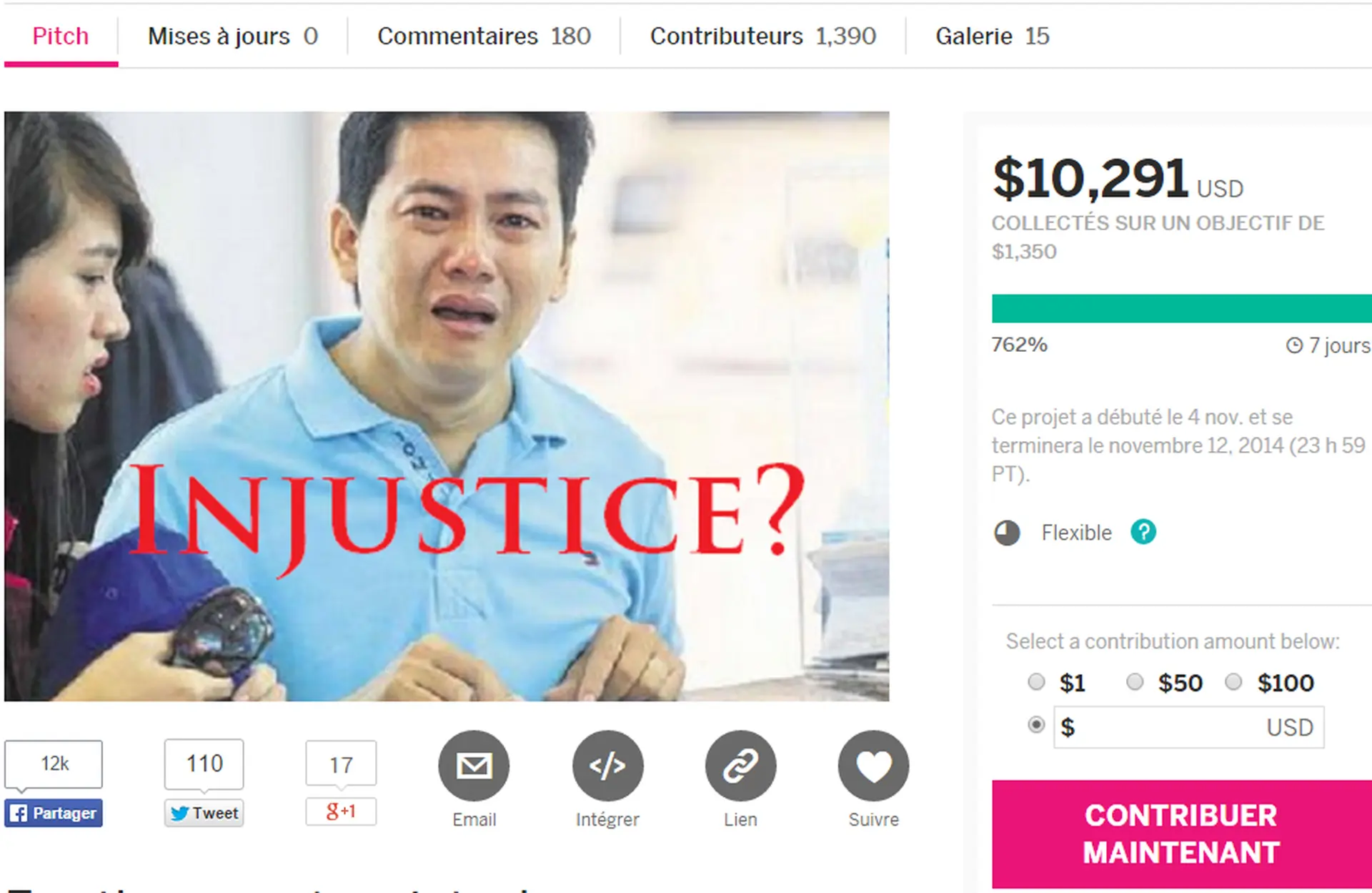 Du khách Việt quỳ gối khóc vì iPhone 6 được quyên góp số tiền “khủng”