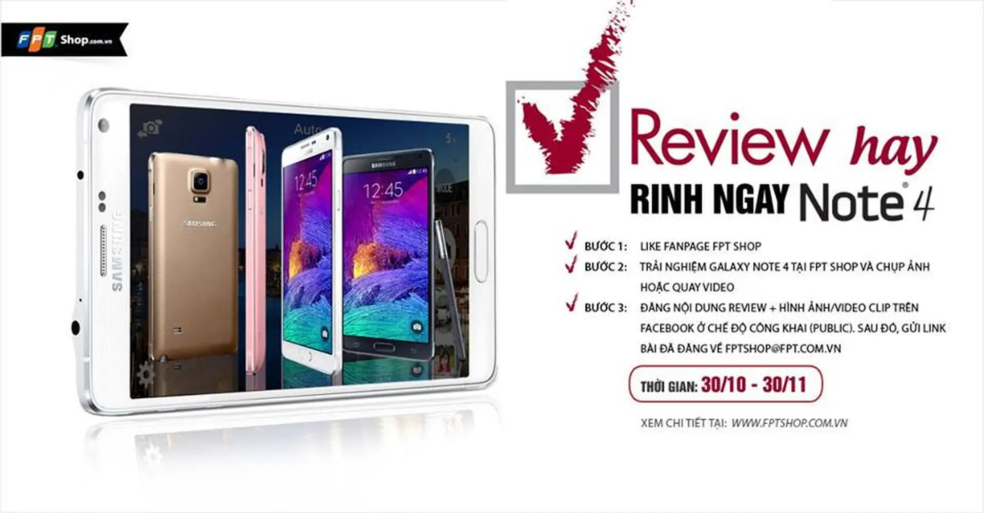 Chủ nhân của Samsung Galaxy Note 4 trong đợt 2 của cuộc thi " Review hay - Rinh Ngay Note 4"