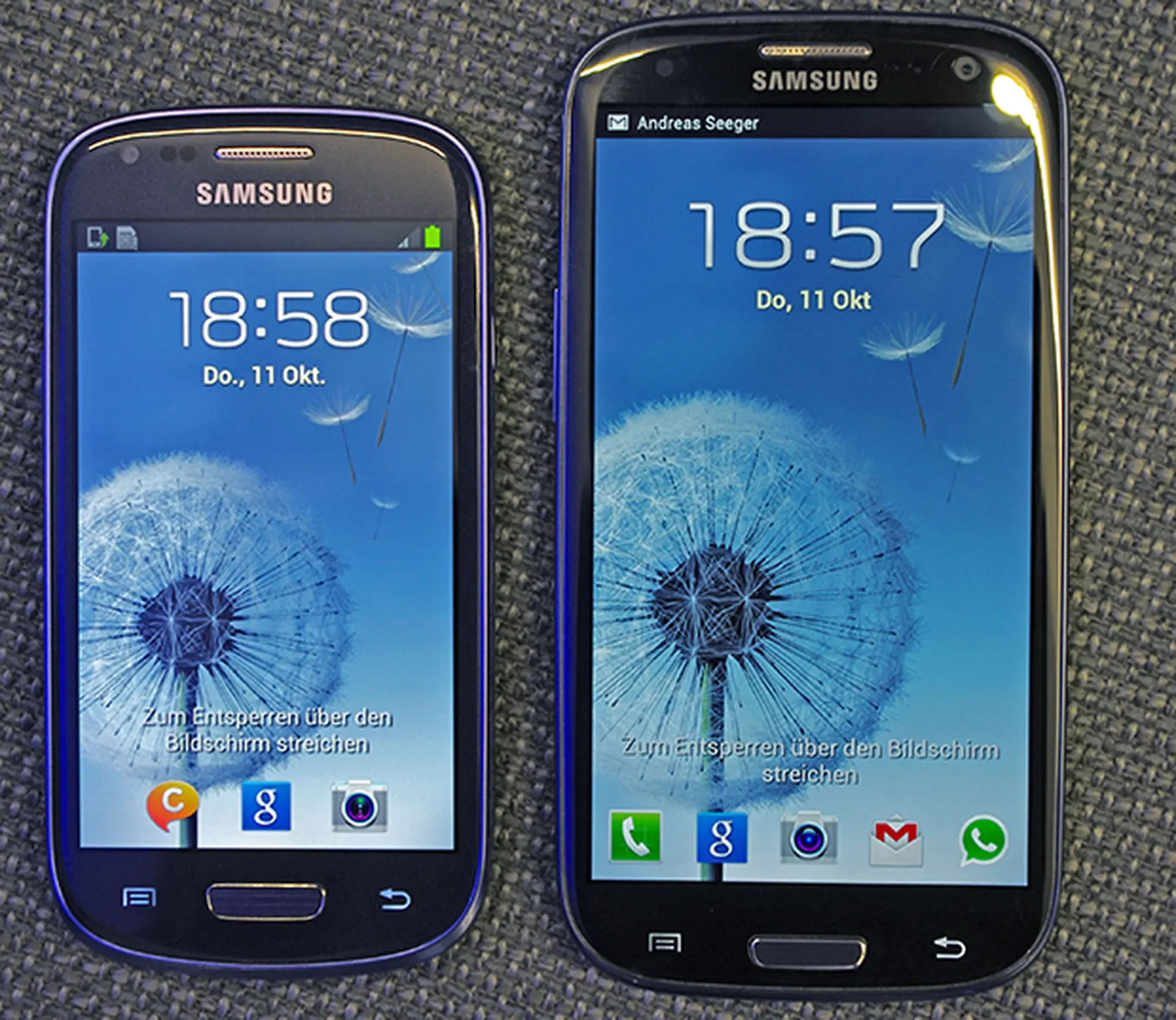 Thiết kế mặt trước của Samsung Galaxy S3