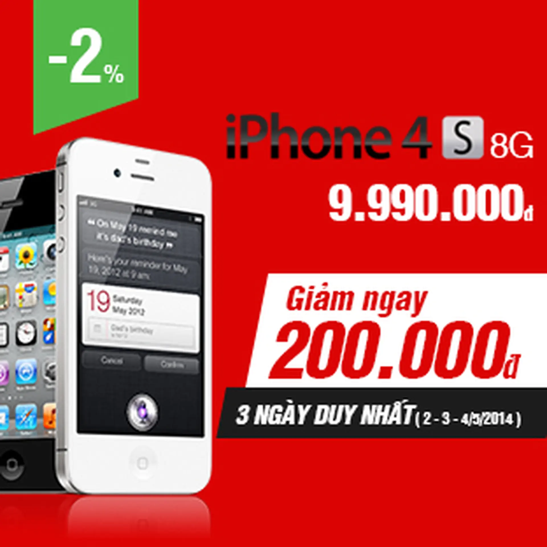 iPhone 4S giá ưu đãi
