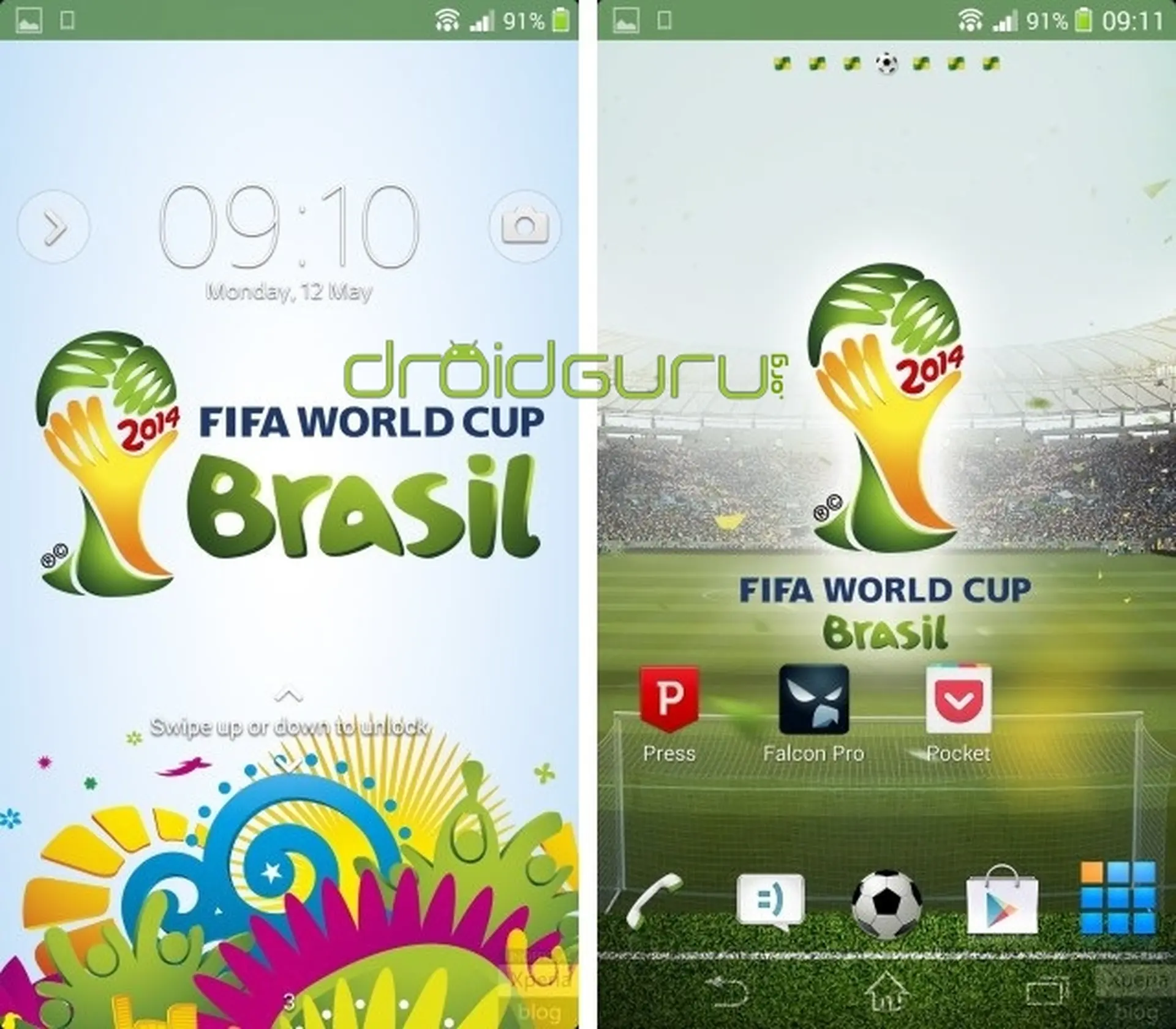 Chào đón World Cup 2014 bằng Xperia Theme FIFA của Sony