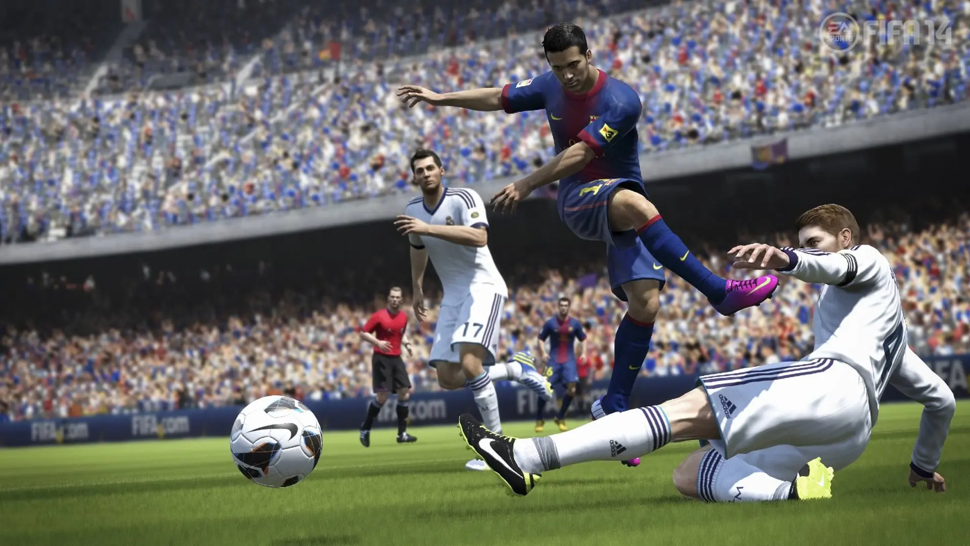Game FIFA 2015 dùng hình ảnh Messi và Tim Cahill cho quảng cáo