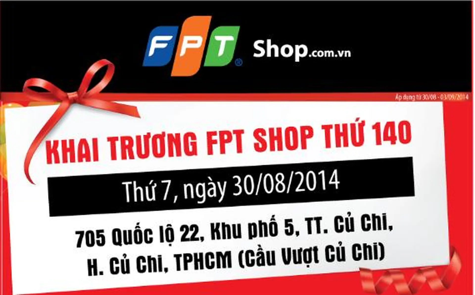 FPT Shop khai trương cửa hàng thứ 142 trên toàn quốc