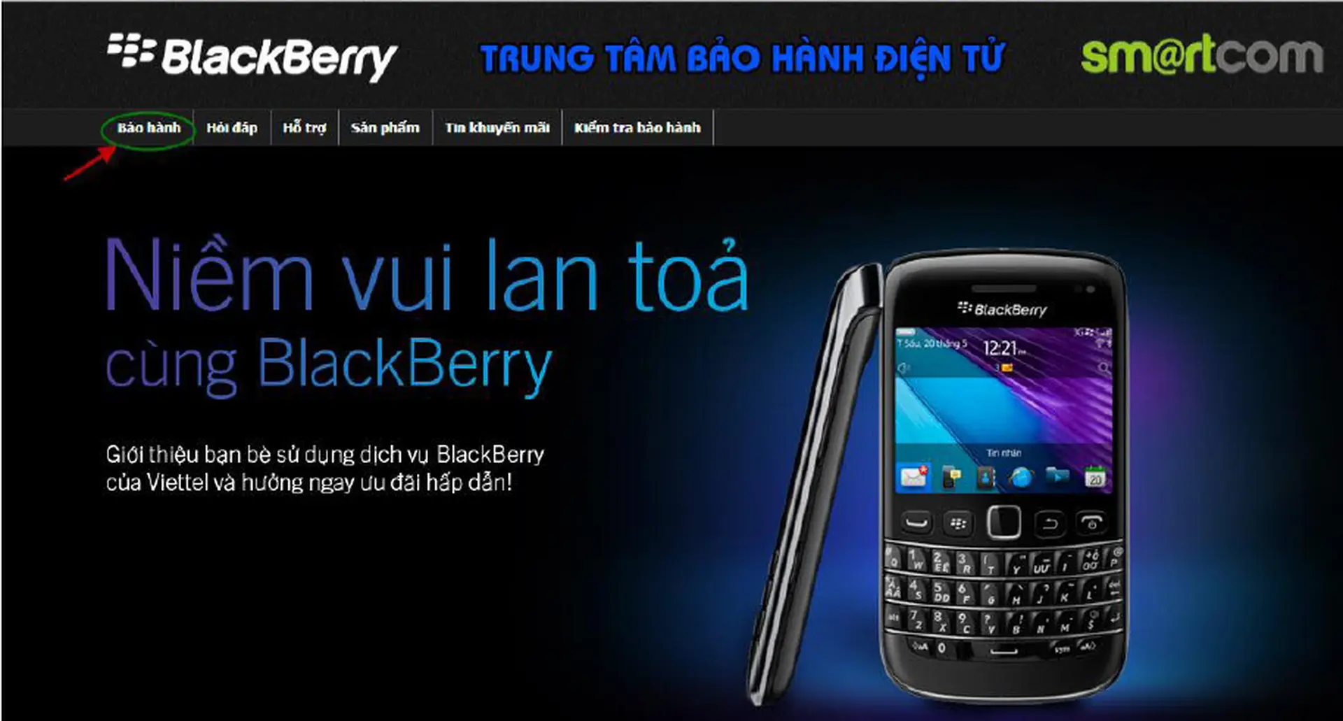 Kích hoạt và kiểm tra bảo hành BlackBerry của các nhà nhập khẩu Brightstar – Brightpoint – Sma@rtcom
