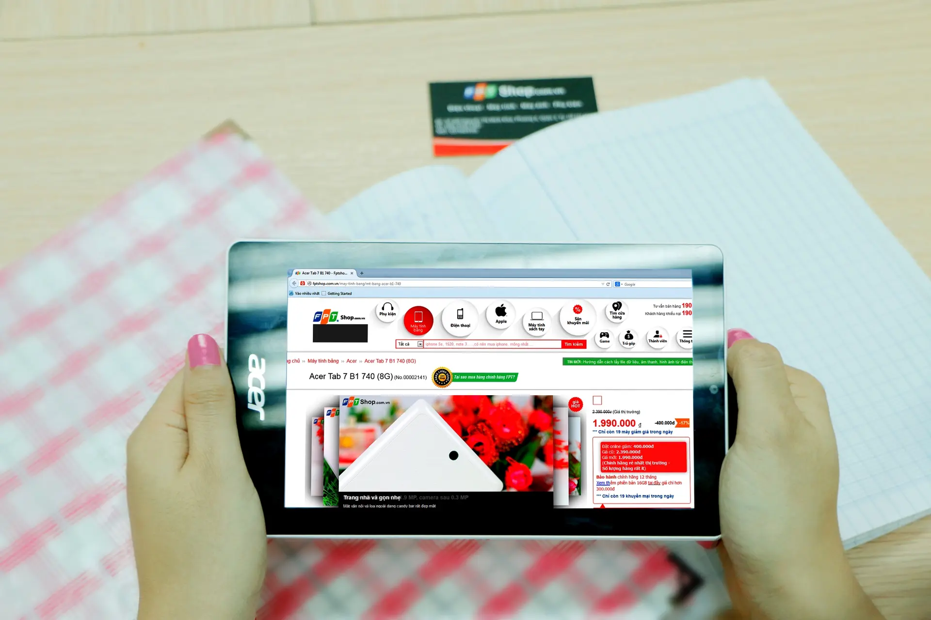 Chỉ 1.9 triệu, sở hữu ngay máy tính bảng Acer